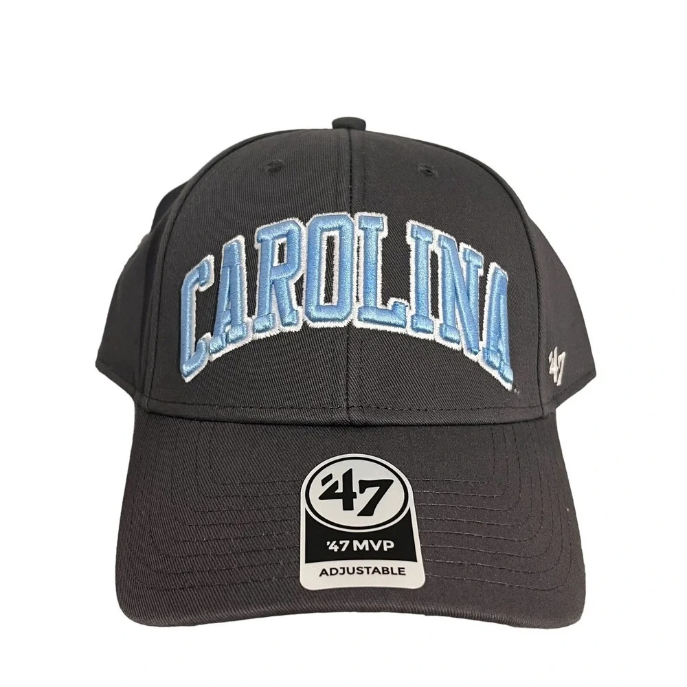 '47 Brand UNC North Carolina Tar Heels NCAA MVP Adjustable Grey Hat Cap OSFM